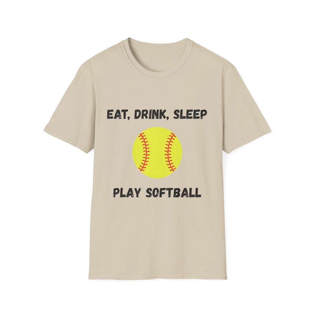 Eat, Drink, Sleep Play Softball T-Shirt