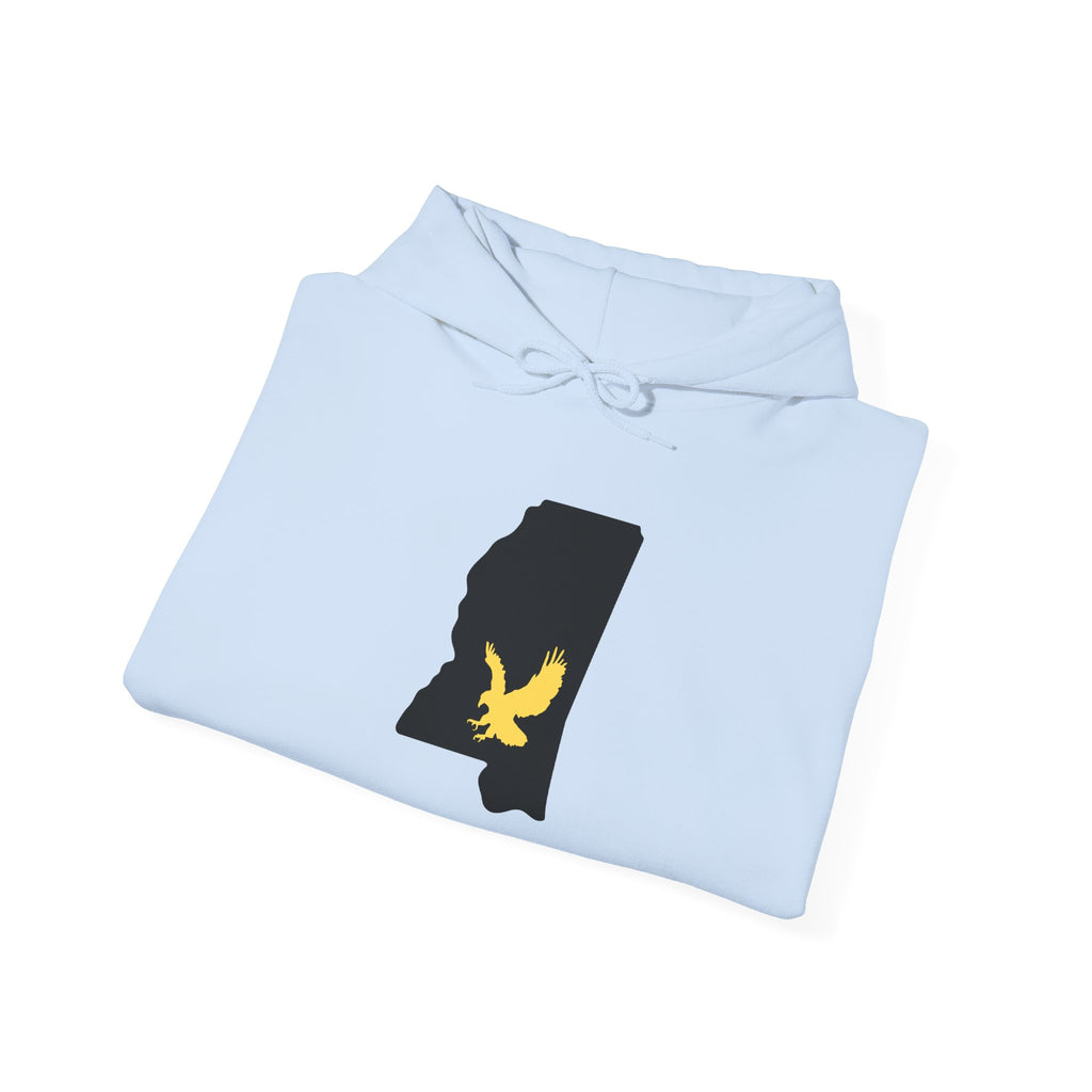 Black & Gold Football Hoodie — College Team Fan Pullover