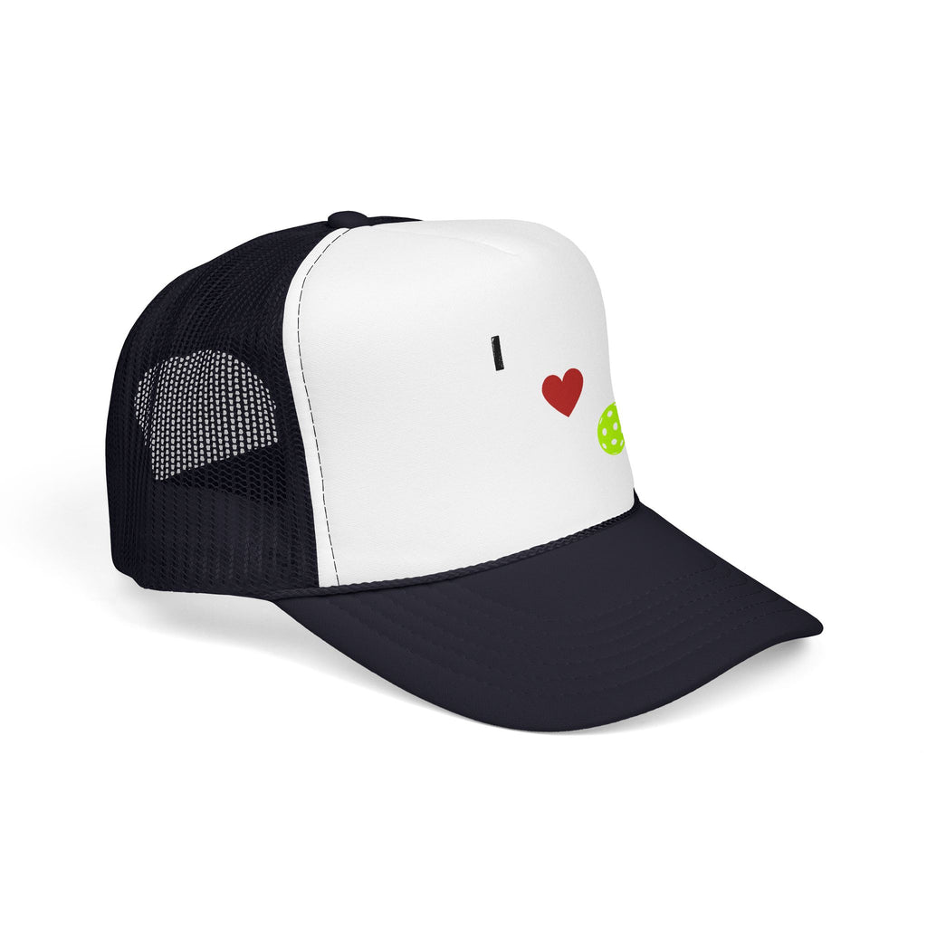 I Love Pickleball Foam Trucker Hat