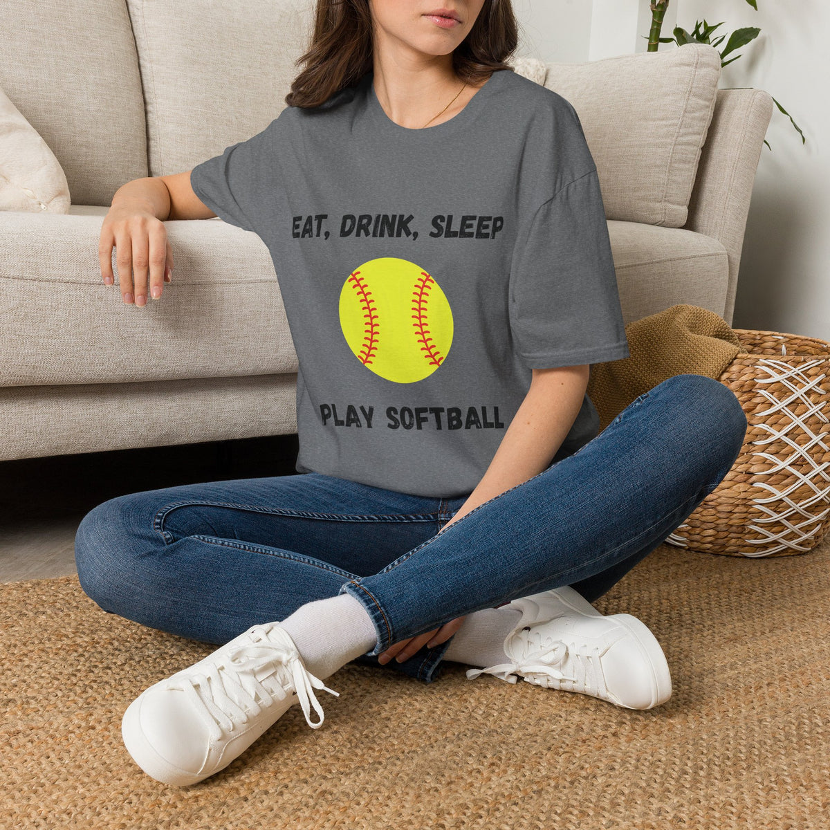 Eat, Drink, Sleep Play Softball T-Shirt