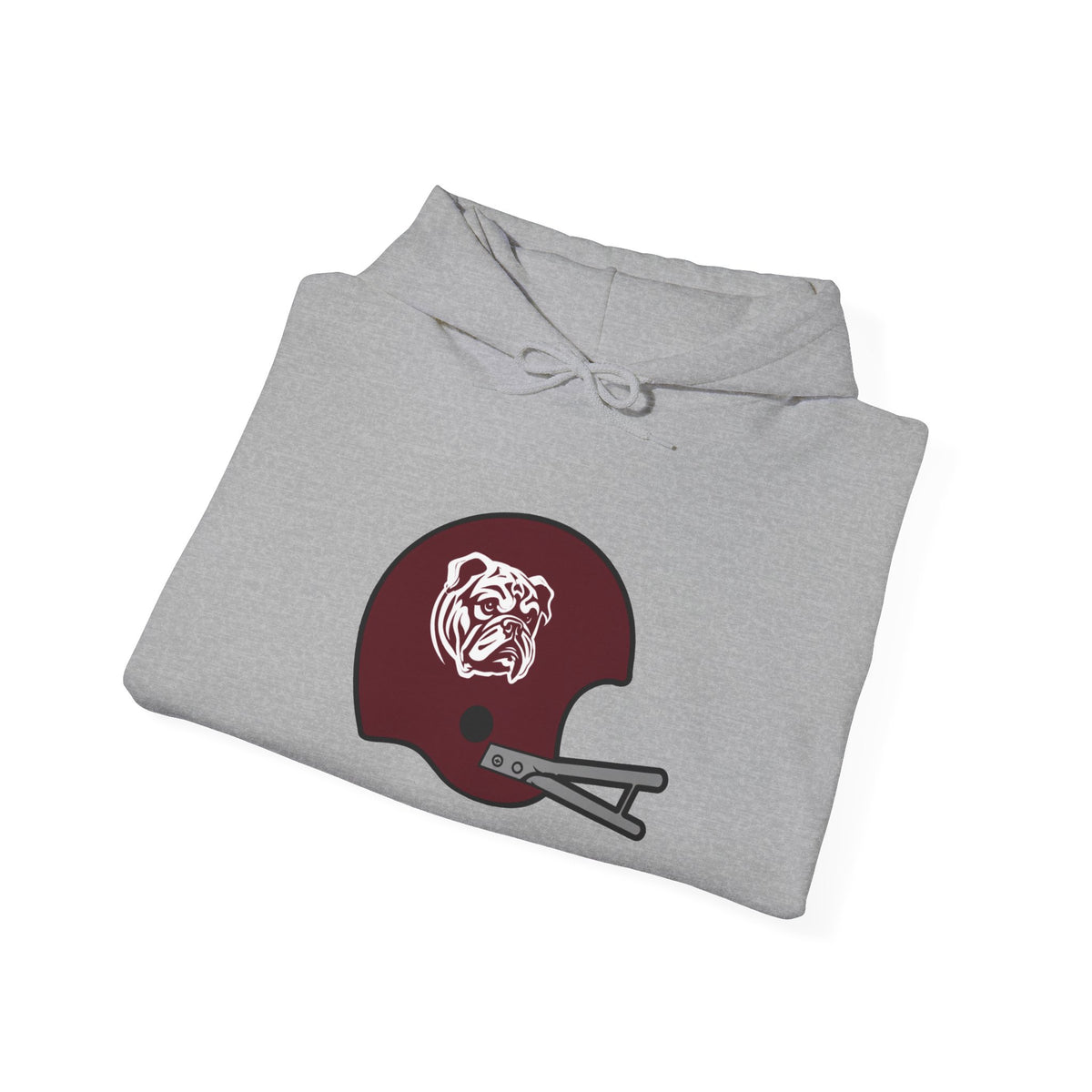 Maroon & White #15 Football Hoodie — College Team Fan Pullover