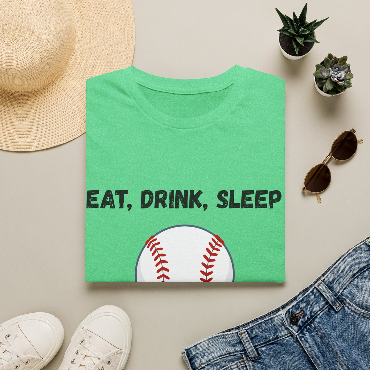 Eat, Drink, Sleep Play Baseball T-Shirt
