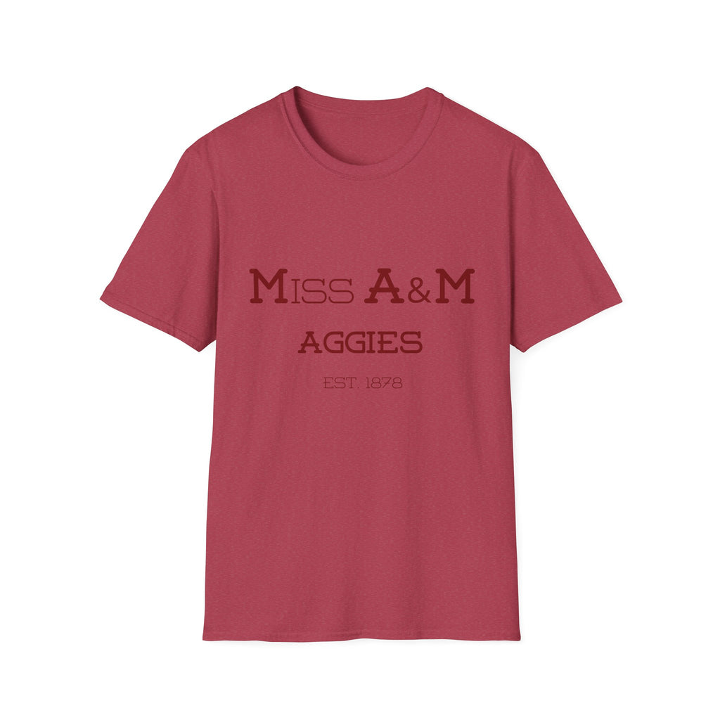 Maroon & White- Miss. A&M Aggies T-Shirt