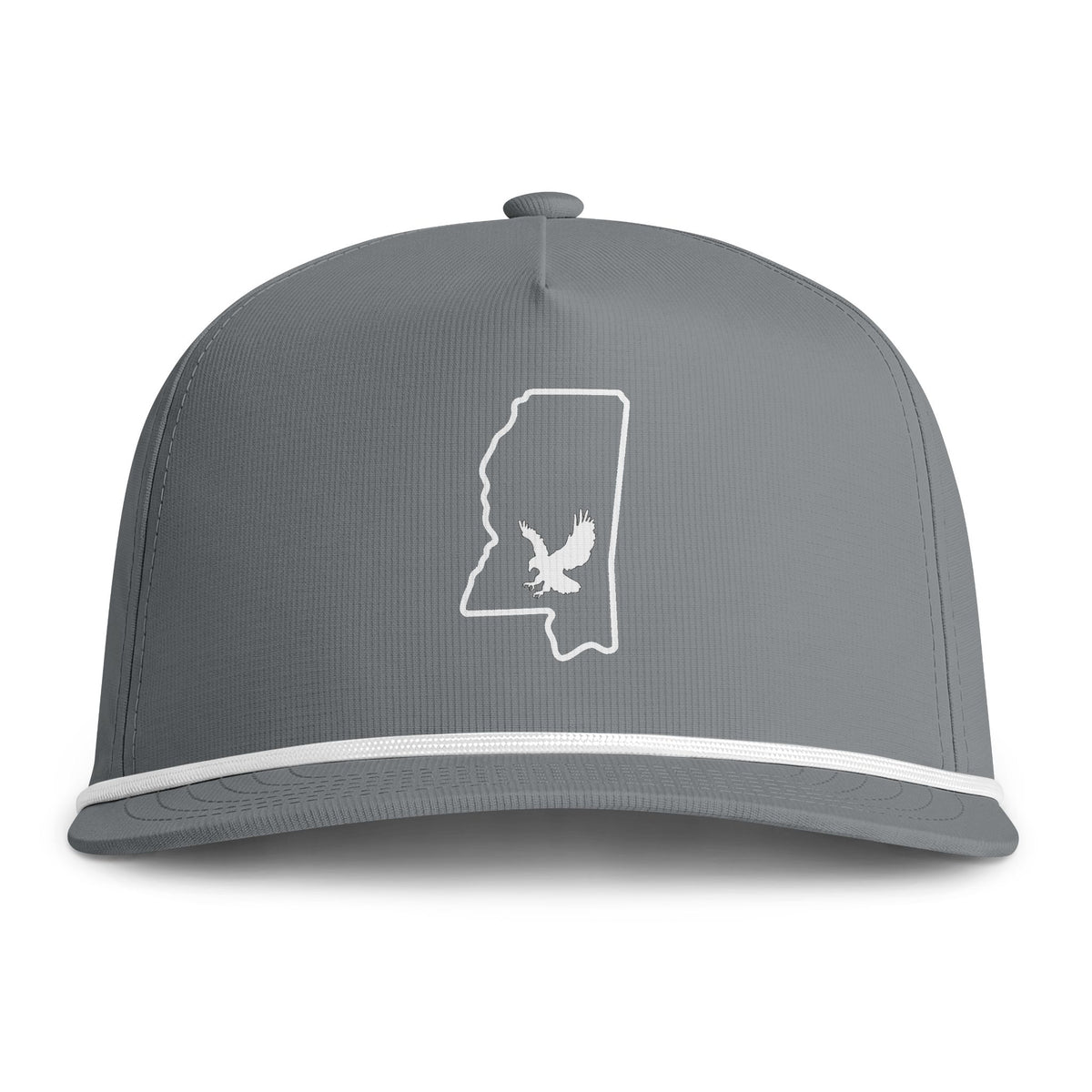 Black & Gold- MS Outline- Sunwashed Rope Cap