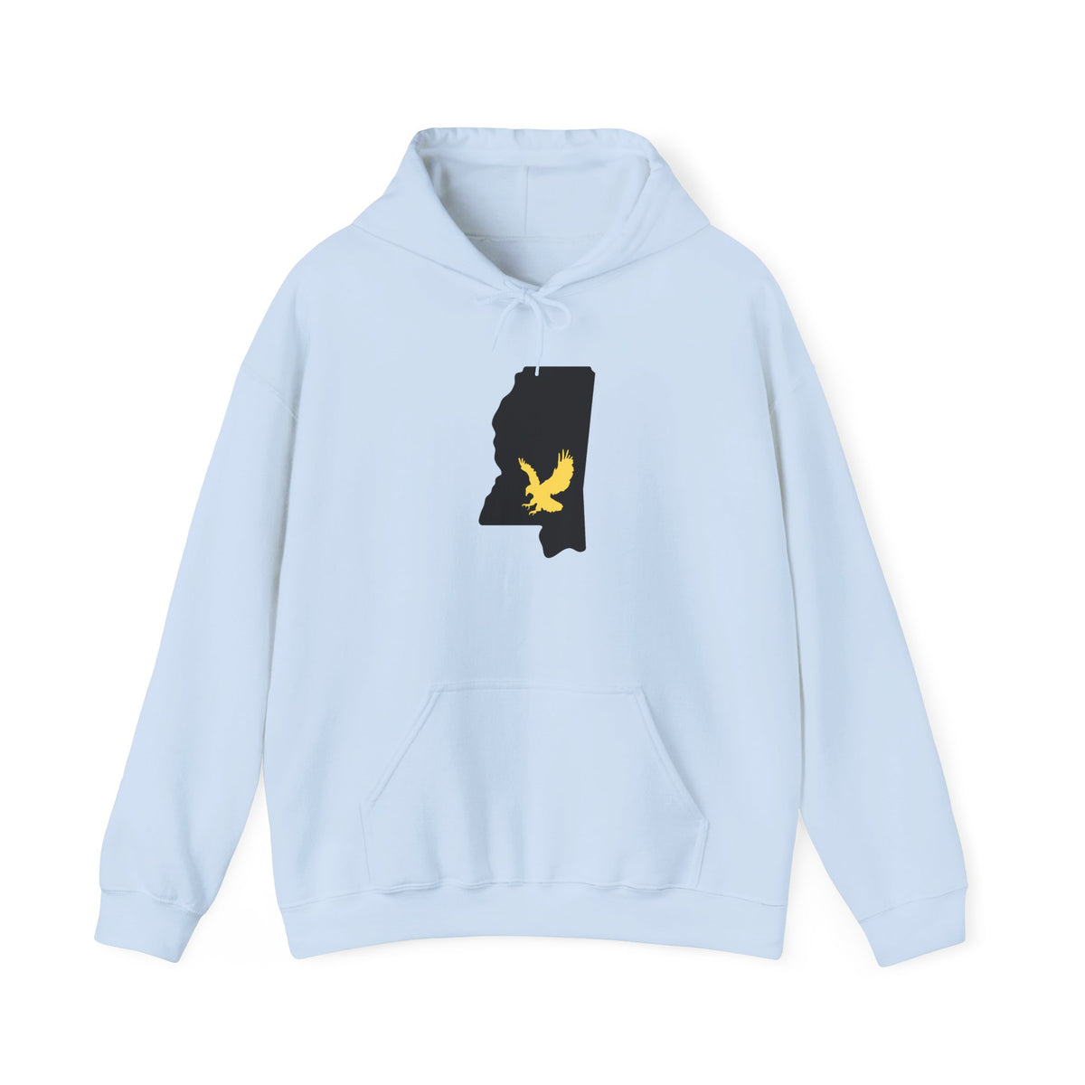 Black & Gold Football Hoodie — College Team Fan Pullover
