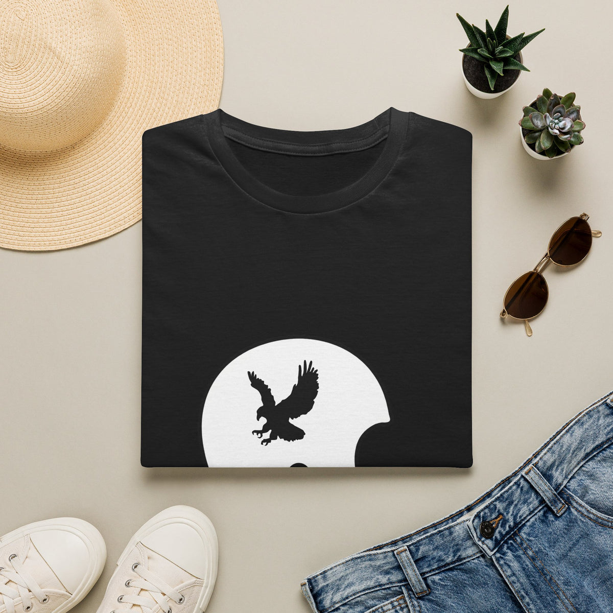 Black & Gold Vintage Helmet T-Shirt