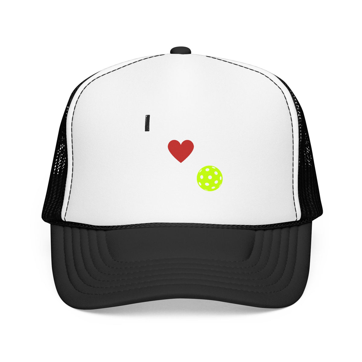 I Love Pickleball Foam Trucker Hat