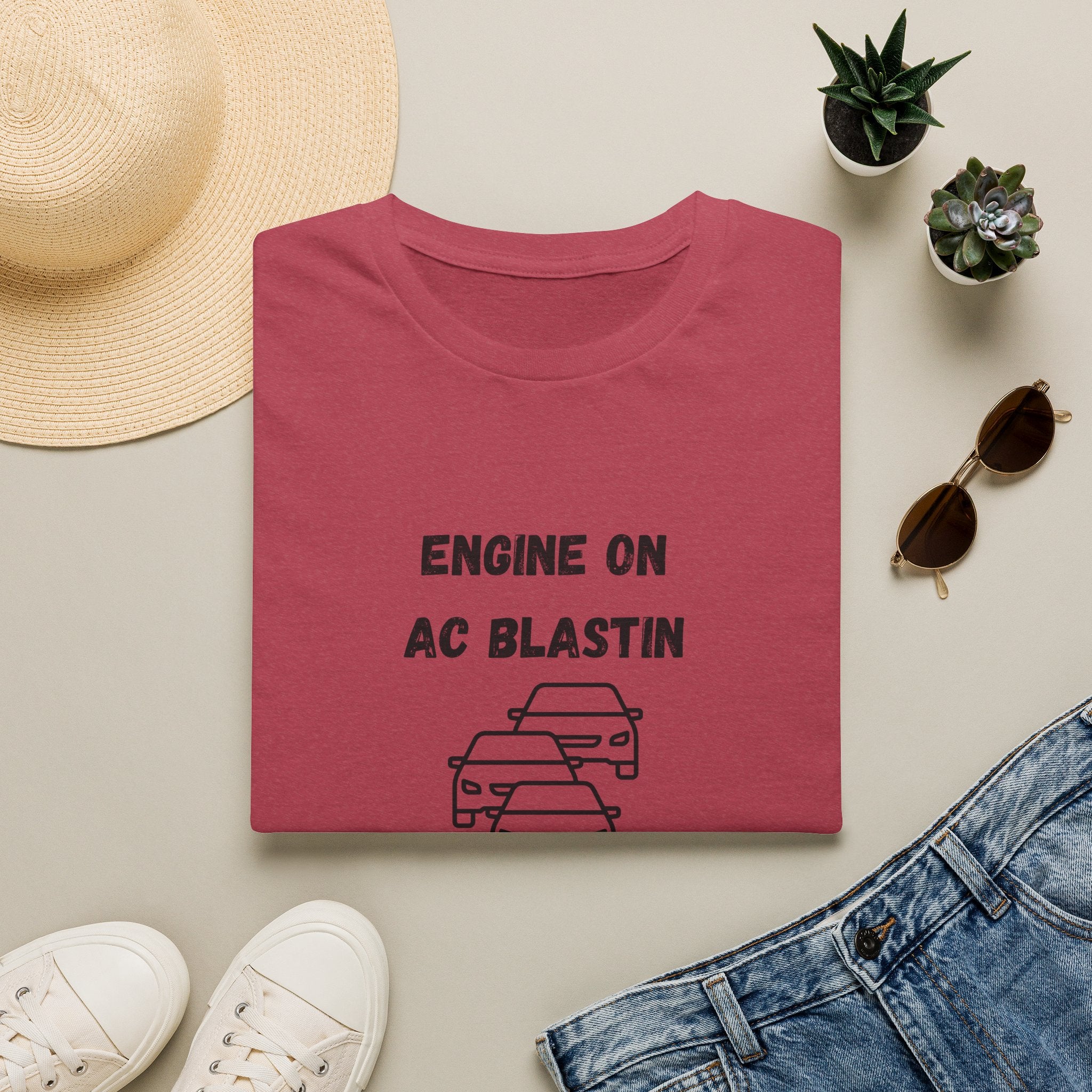 Engine On, AC Blastin, Sanity Hangin by a Thread- Car Rider Line