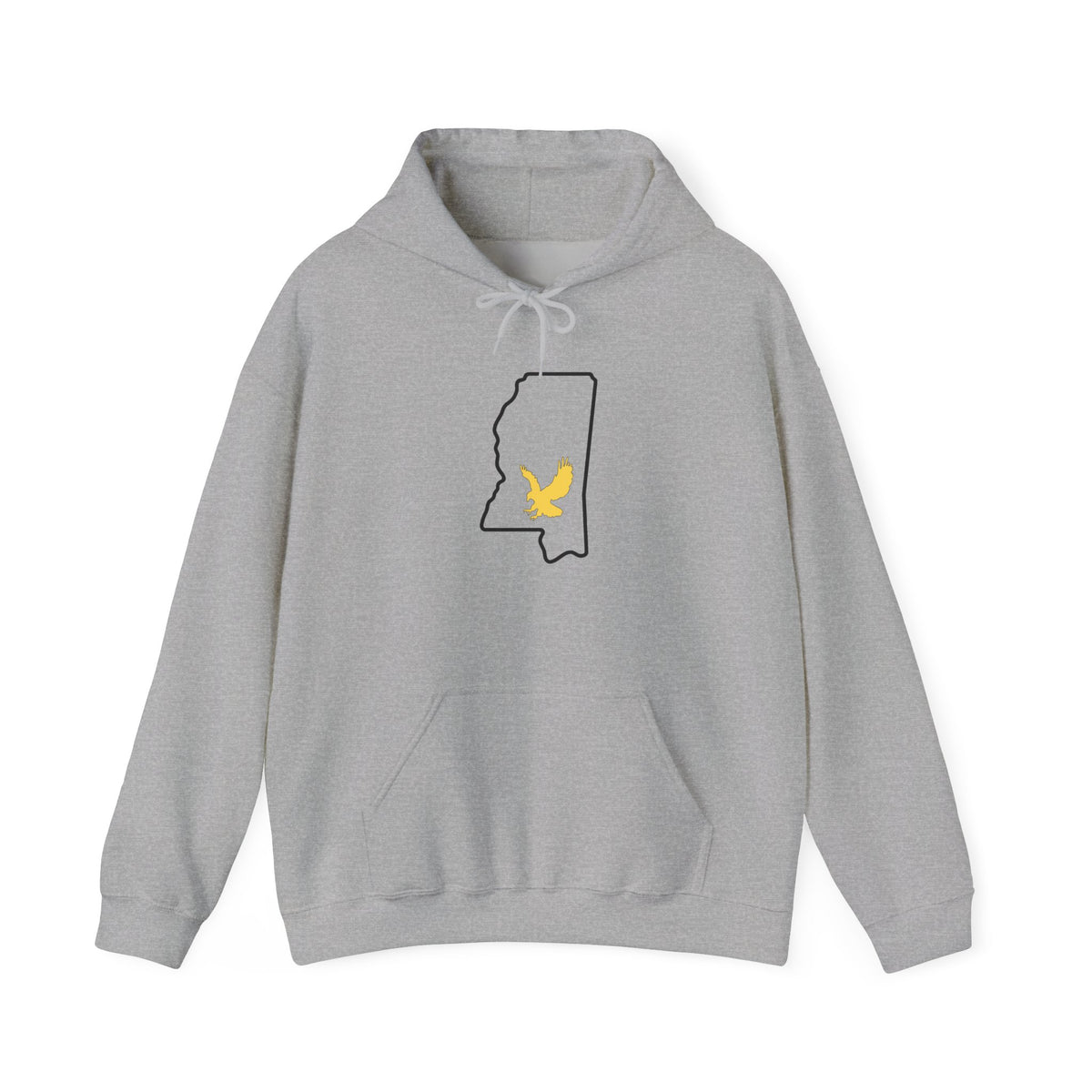 Black & Gold Football Hoodie — College Team Fan Pullover