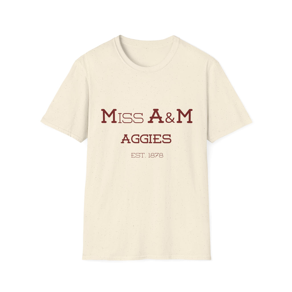 Maroon & White- Miss. A&M Aggies T-Shirt