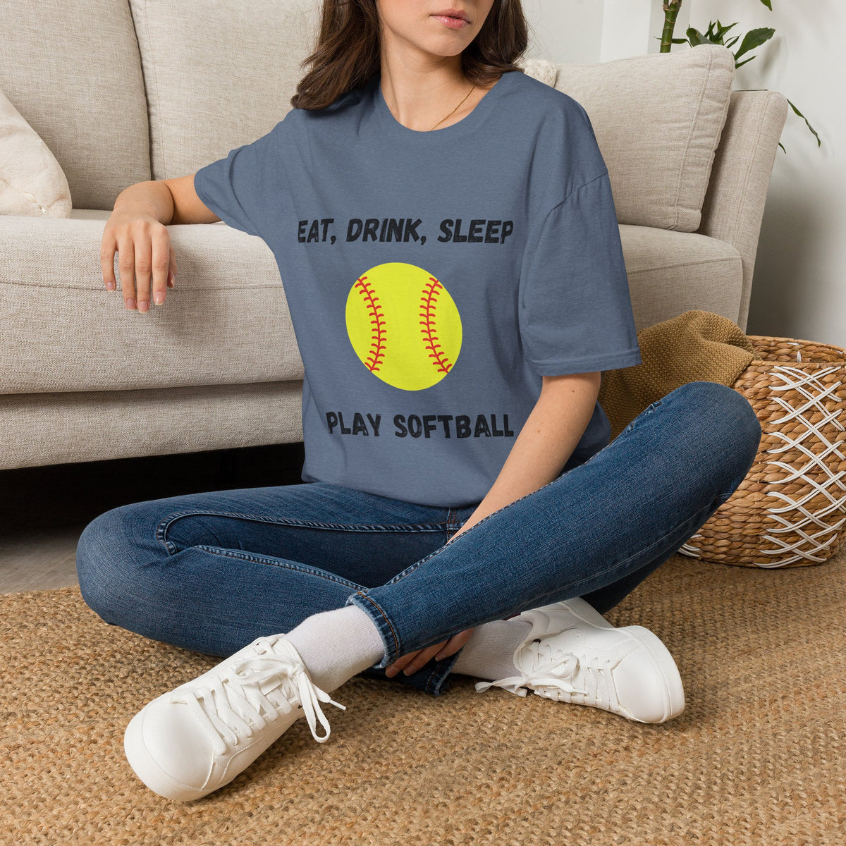 Eat, Drink, Sleep Play Softball T-Shirt