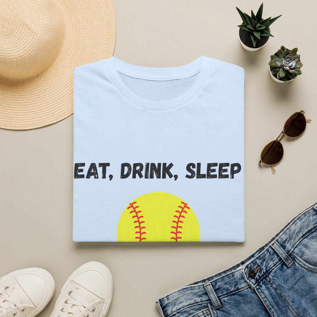 Eat, Drink, Sleep Play Softball T-Shirt