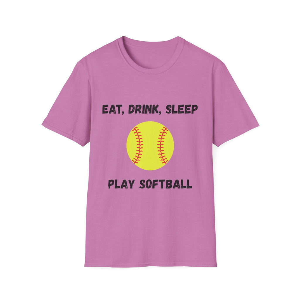 Eat, Drink, Sleep Play Softball T-Shirt