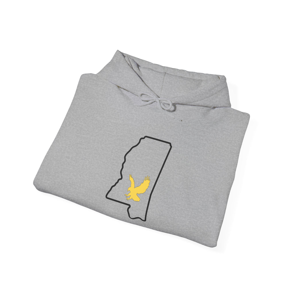 Black & Gold Football Hoodie — College Team Fan Pullover
