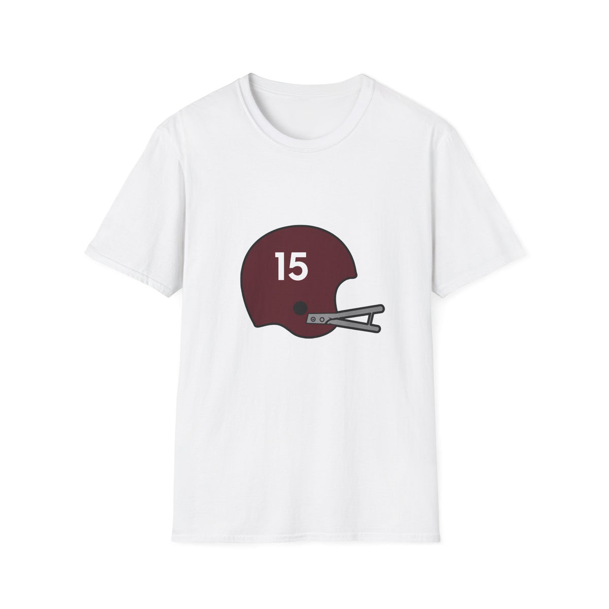 Maroon & White Vintage Helmet- #15