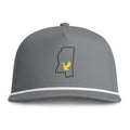 Black & Gold- MS Outline- Sunwashed Rope Cap