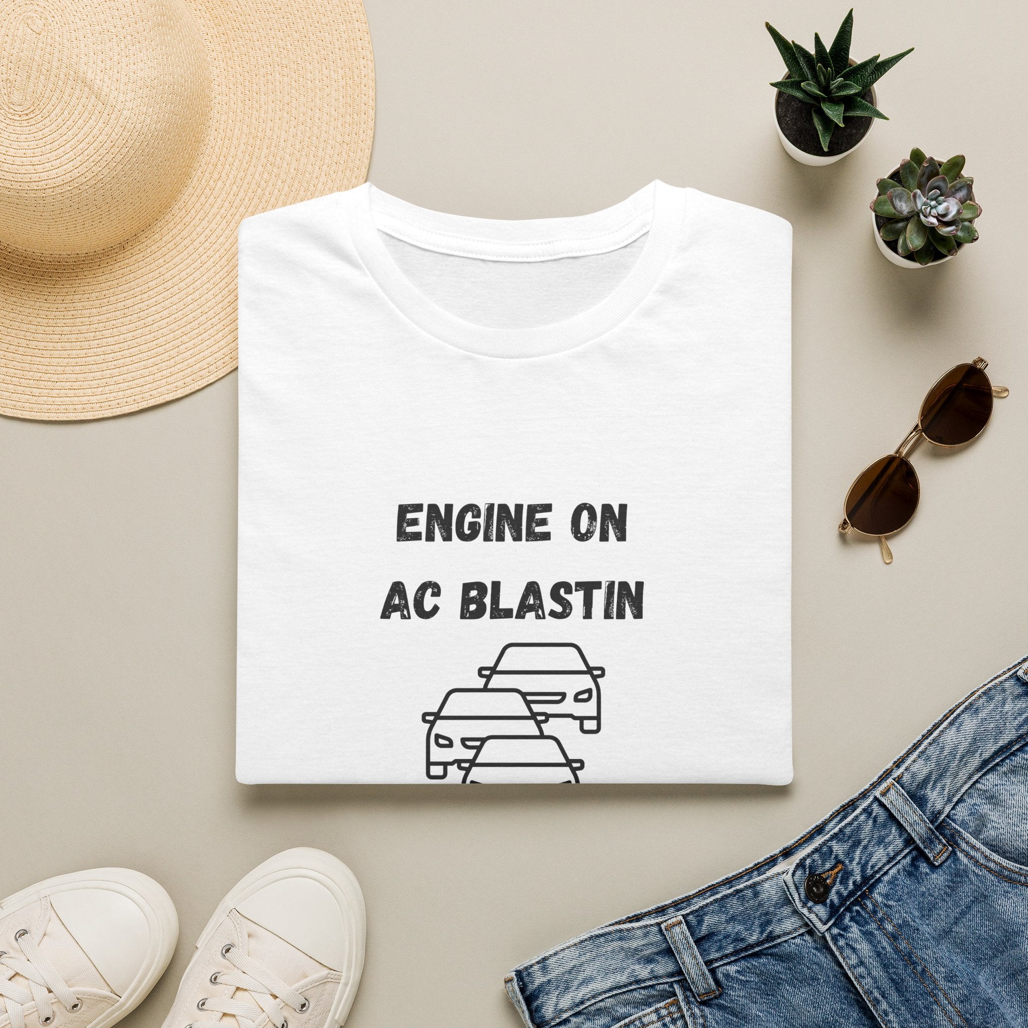 Engine On, AC Blastin, Sanity Hangin by a Thread- Car Rider Line