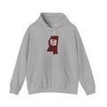 Maroon & White Football Hoodie — College Team Fan Pullover