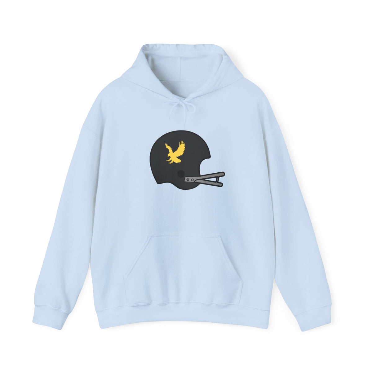 Black & Gold Football Hoodie — College Team Fan Pullover