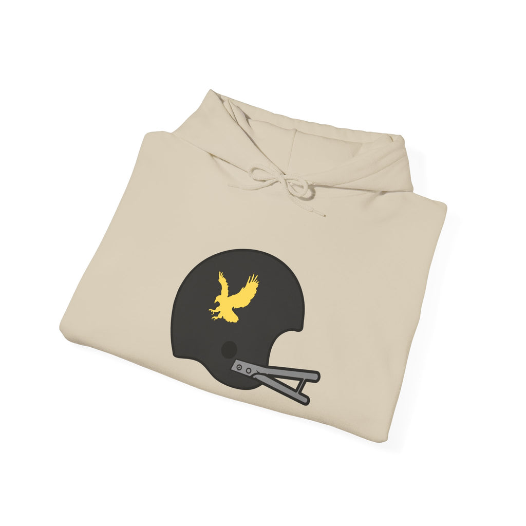 Black & Gold Football Hoodie — College Team Fan Pullover