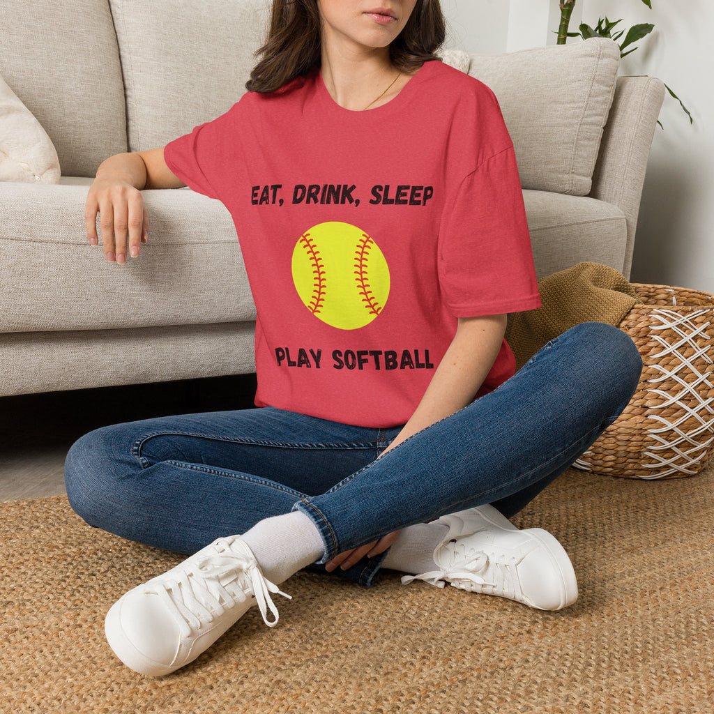 Eat, Drink, Sleep Play Softball T-Shirt