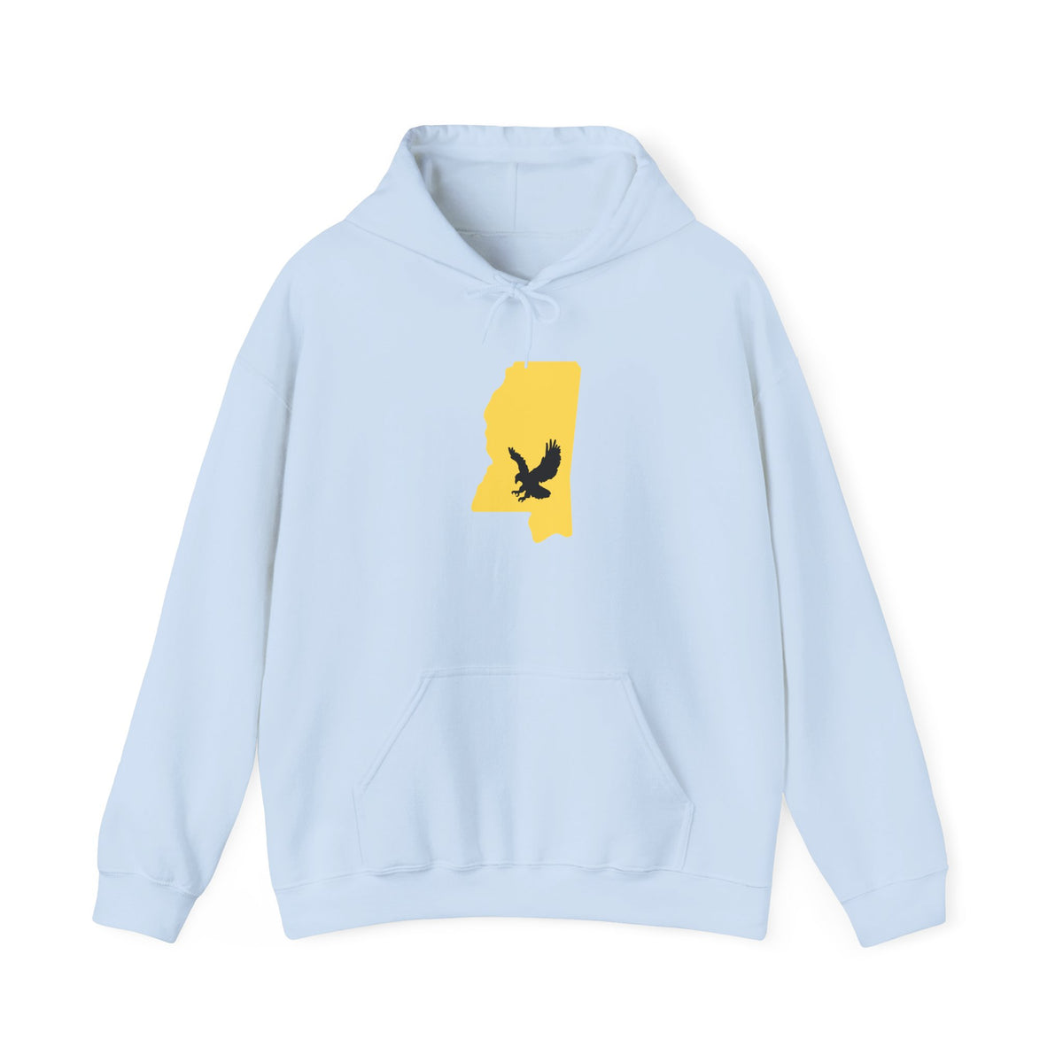 Black & Gold Football Hoodie — College Team Fan Pullover