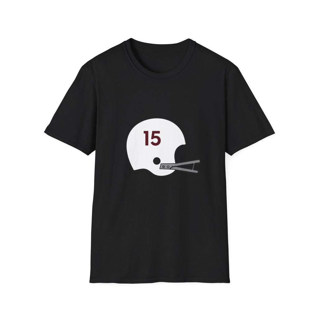 Maroon & White #15 Vintage Helmet- White
