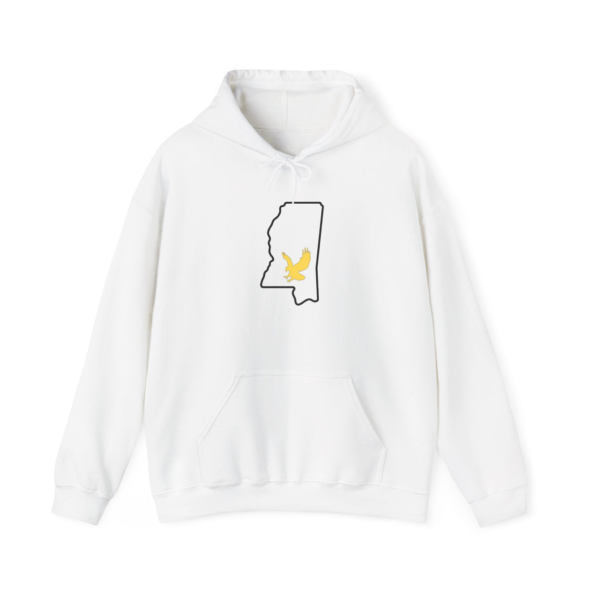 Black & Gold Football Hoodie — College Team Fan Pullover
