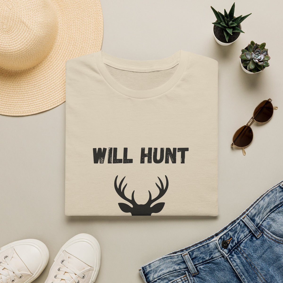 Will Hunt for Food T-Shirt
