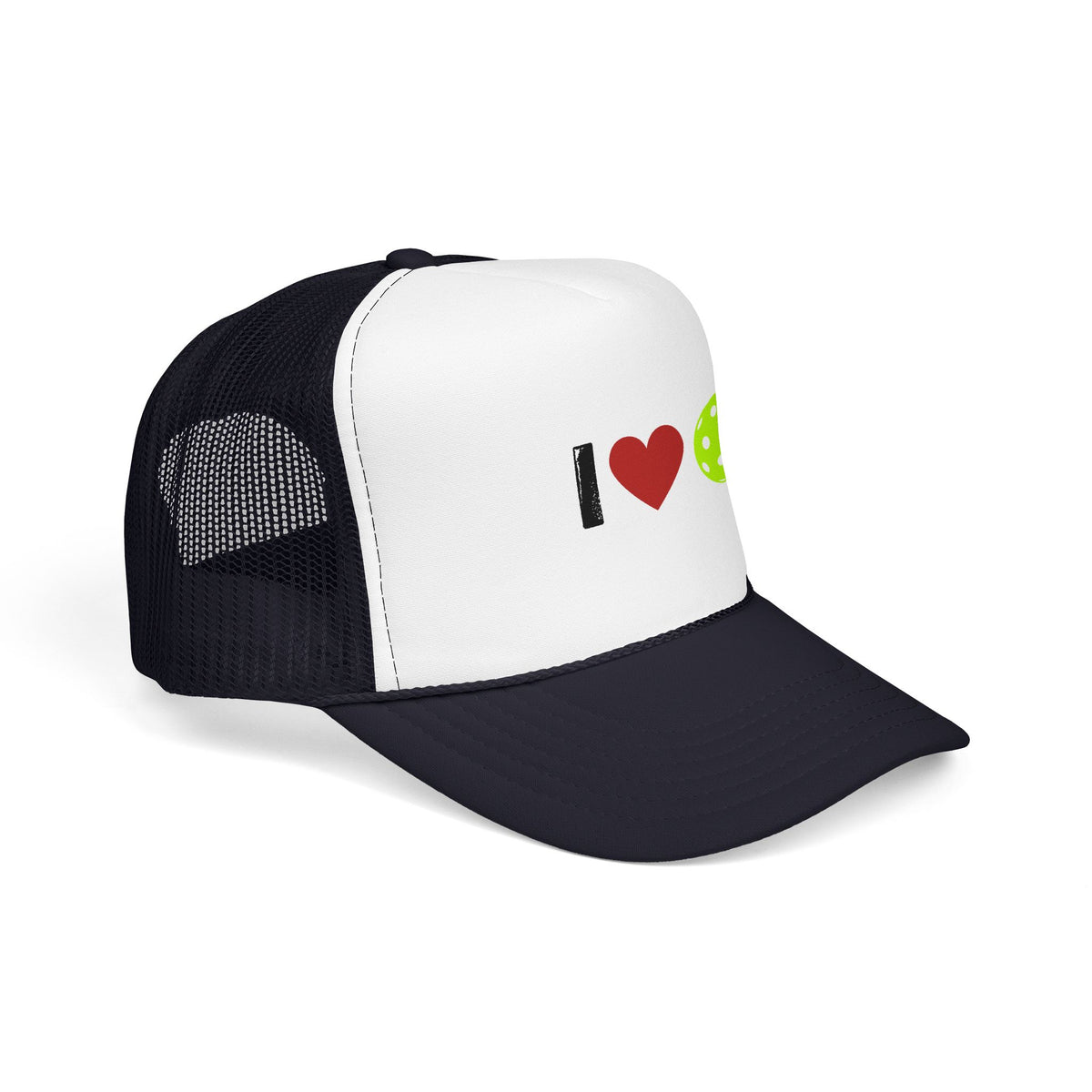 I Love Pickleball Foam Trucker Hat