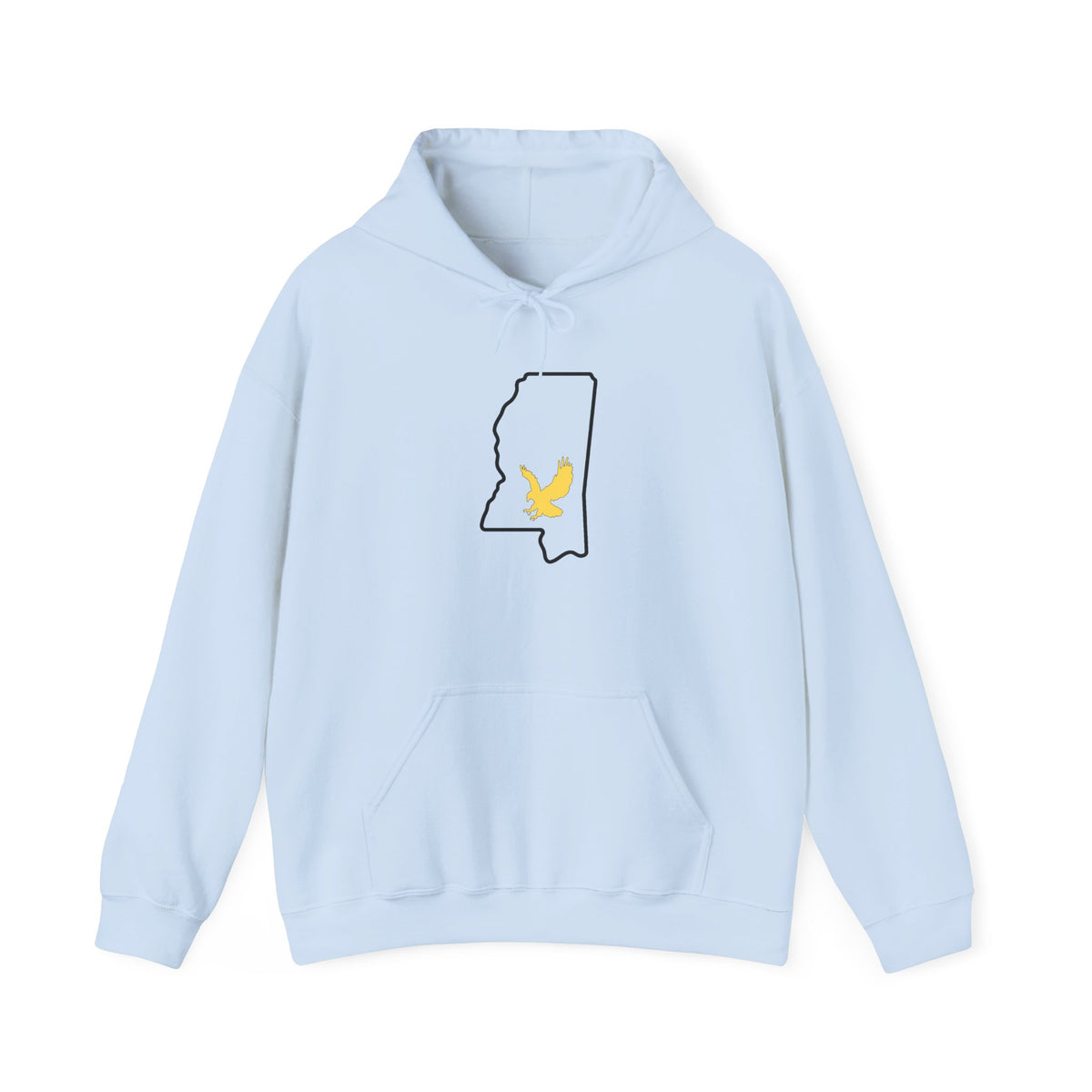 Black & Gold Football Hoodie — College Team Fan Pullover