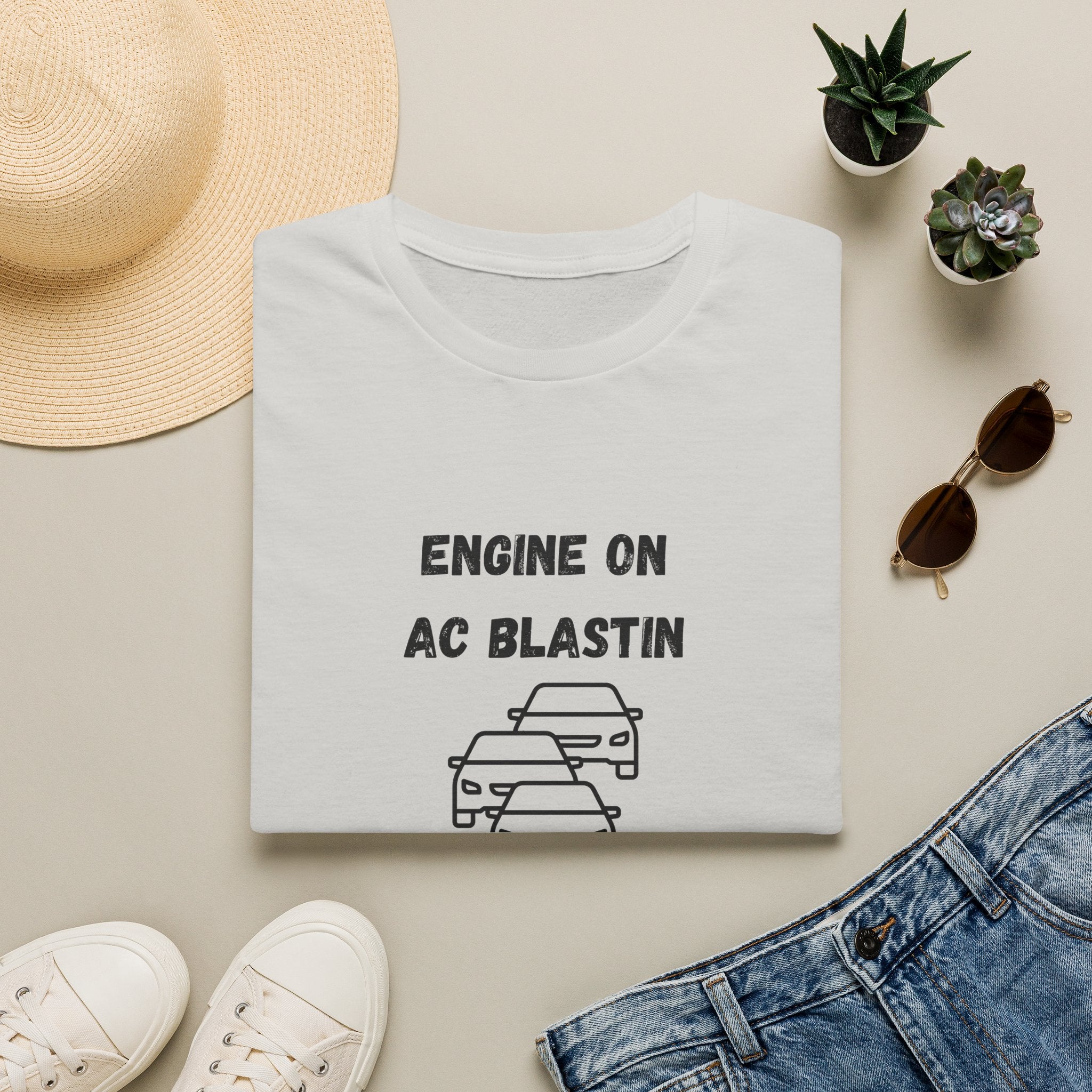 Engine On, AC Blastin, Sanity Hangin by a Thread- Car Rider Line