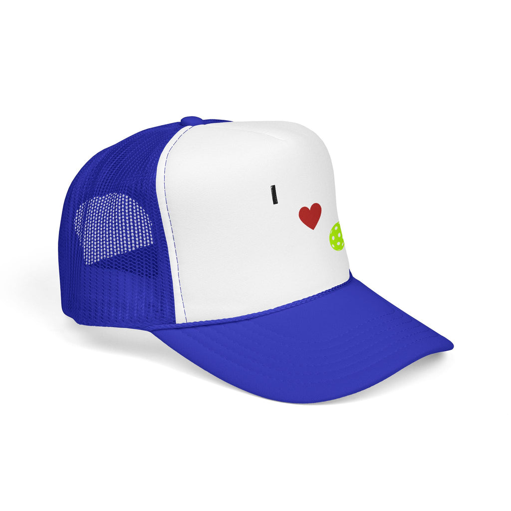 I Love Pickleball Foam Trucker Hat