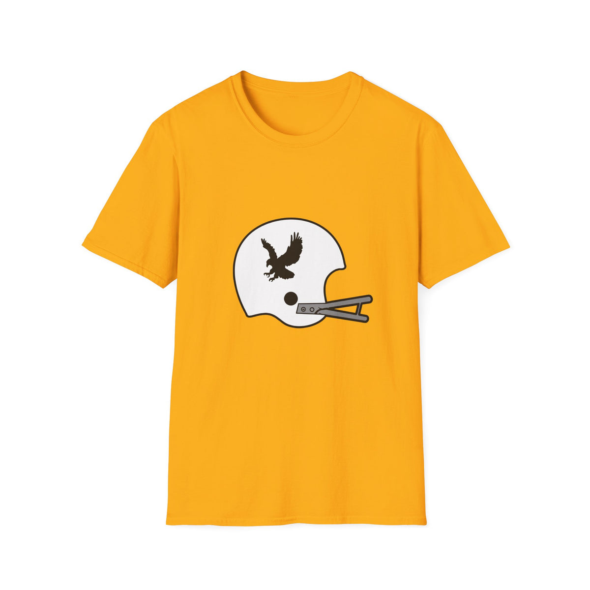 Black & Gold Vintage Helmet T-Shirt