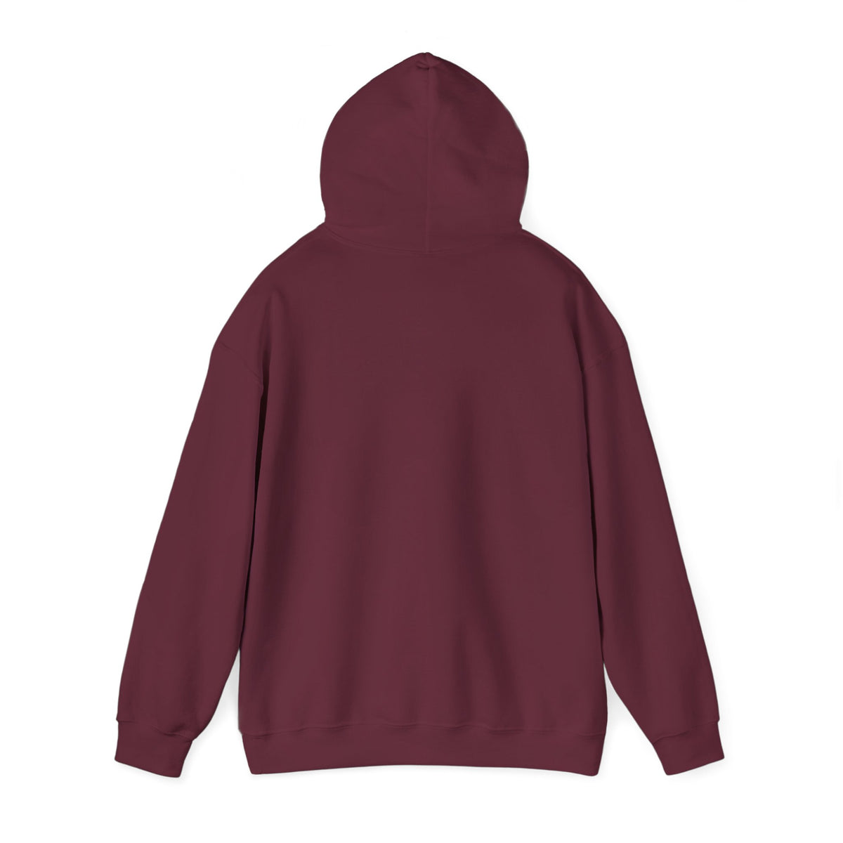 Maroon & White Football Hoodie — College Team Fan Pullover