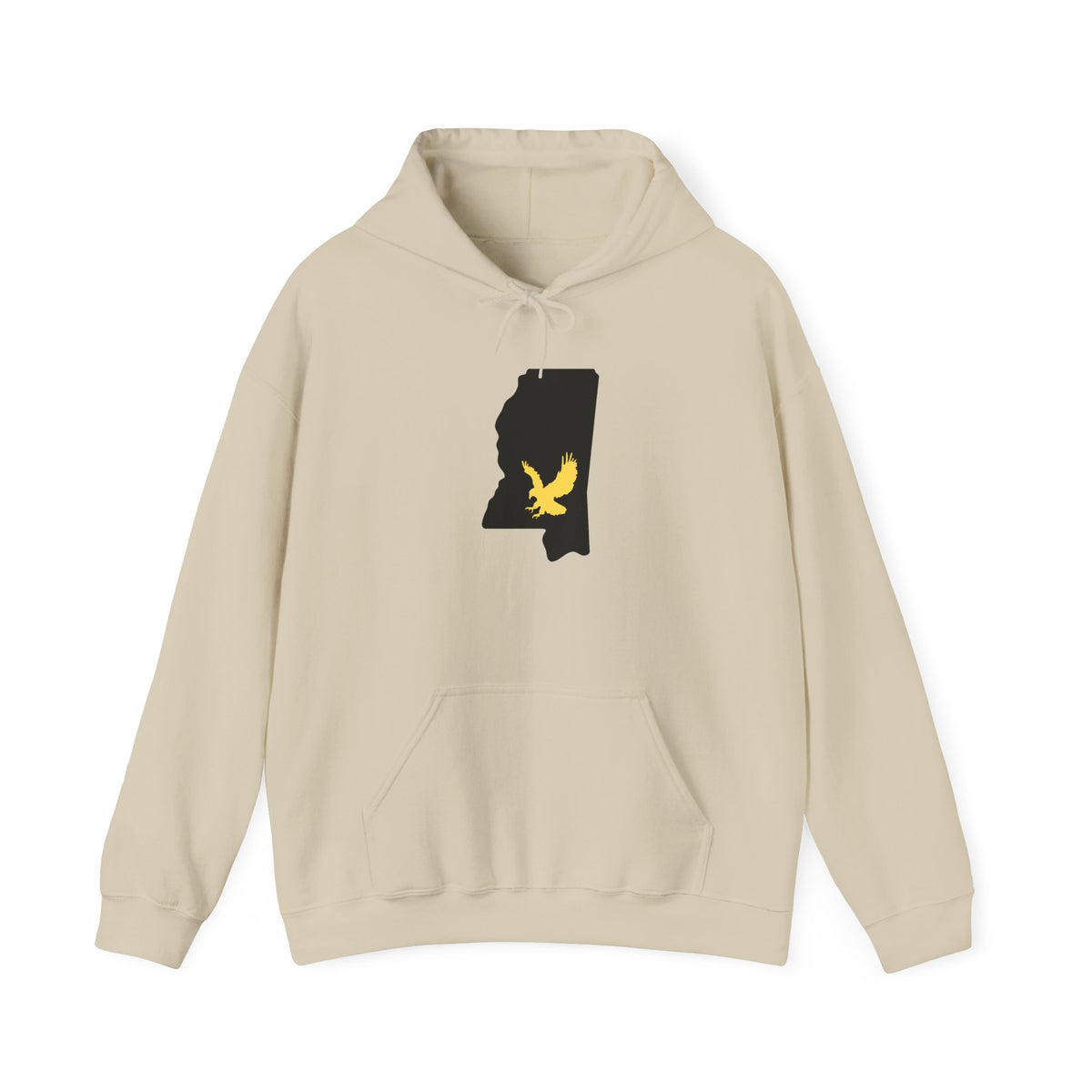 Black & Gold Football Hoodie — College Team Fan Pullover