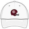 Maroon & White Helmet- Five-Panel Trucker Rope Cap