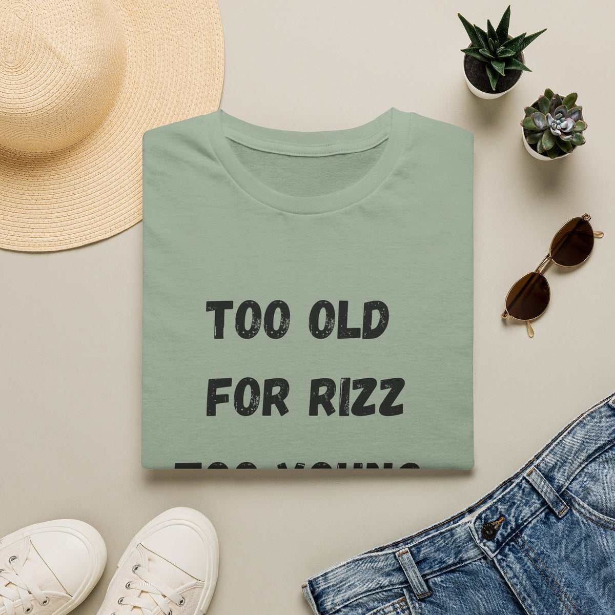Too Old For Rizz, Too Young For Medicare T-Shirt