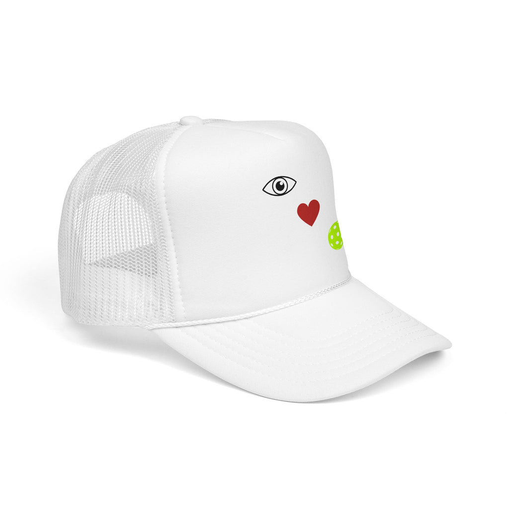 Eye Love Pickleball Foam Cap