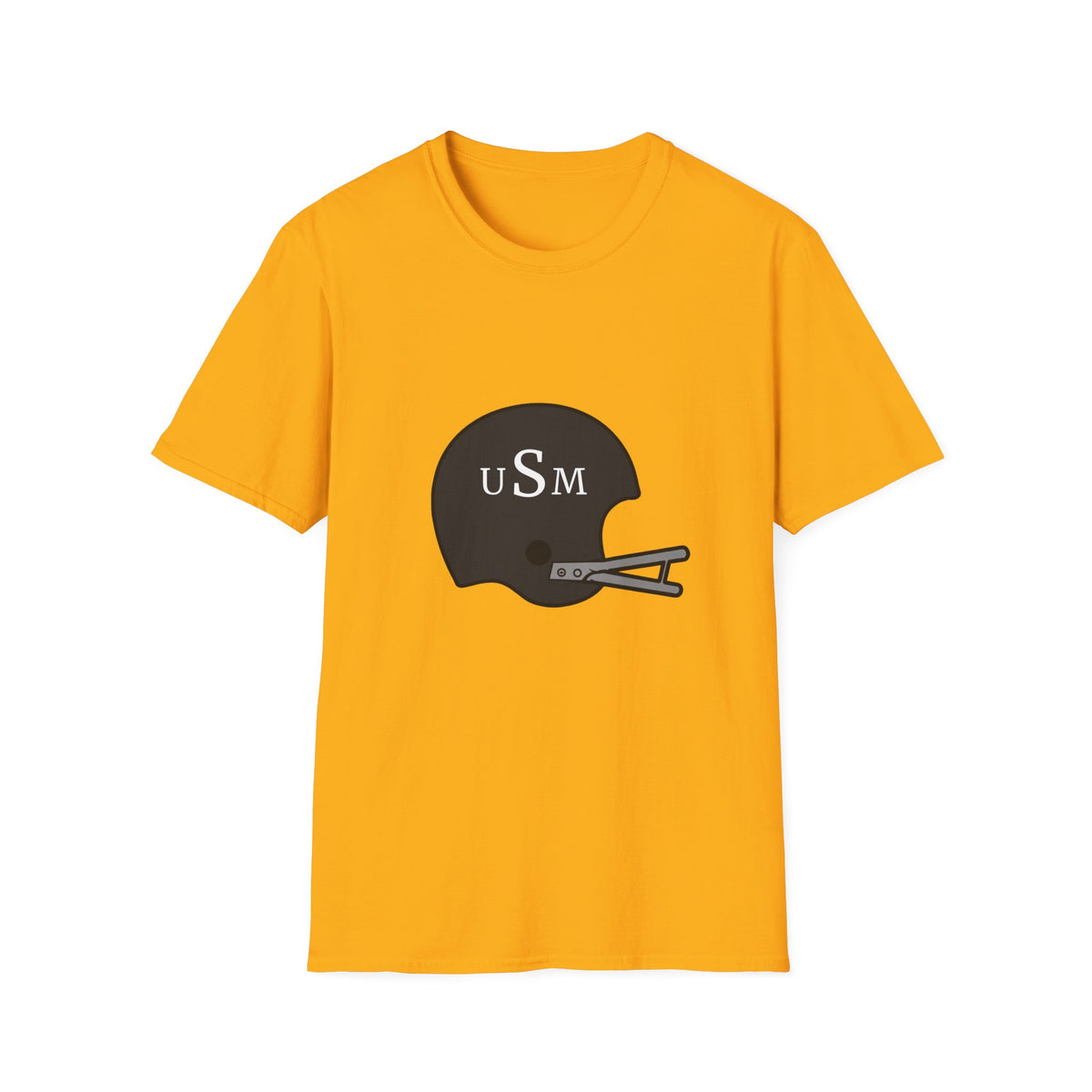 Black & Gold Vintage Helmet T-Shirt