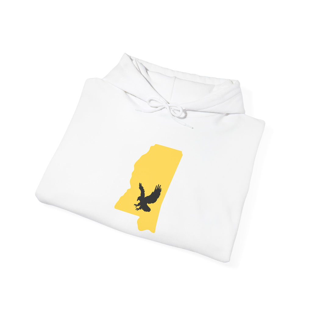 Black & Gold Football Hoodie — College Team Fan Pullover