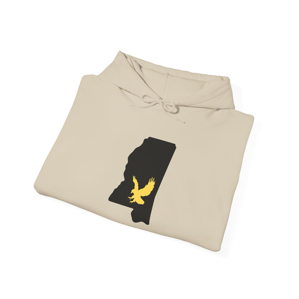 Black & Gold Football Hoodie — College Team Fan Pullover
