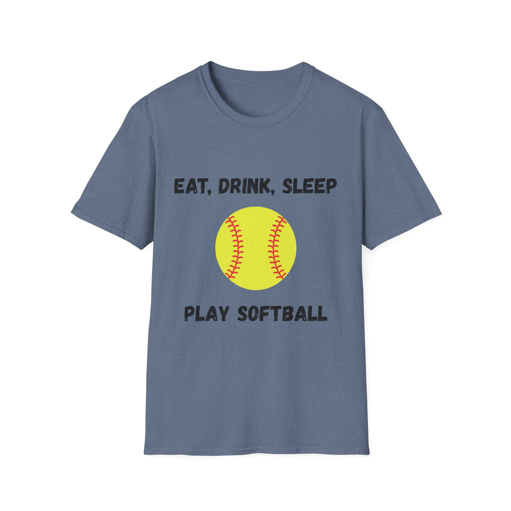 Eat, Drink, Sleep Play Softball T-Shirt