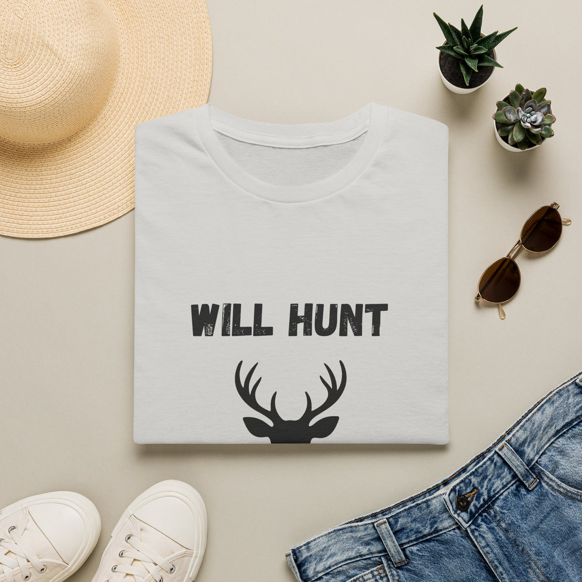 Will Hunt for Food T-Shirt