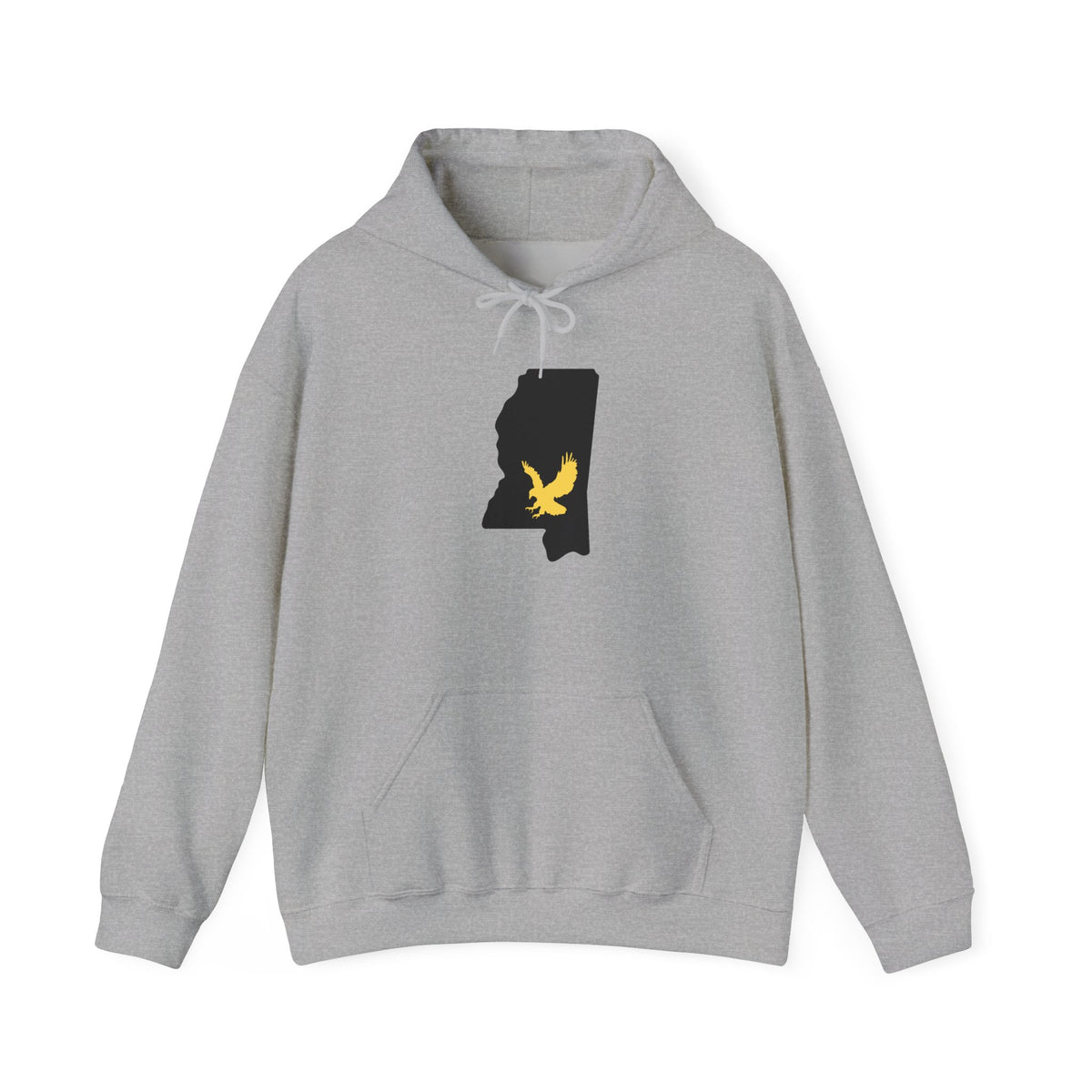 Black & Gold Football Hoodie — College Team Fan Pullover