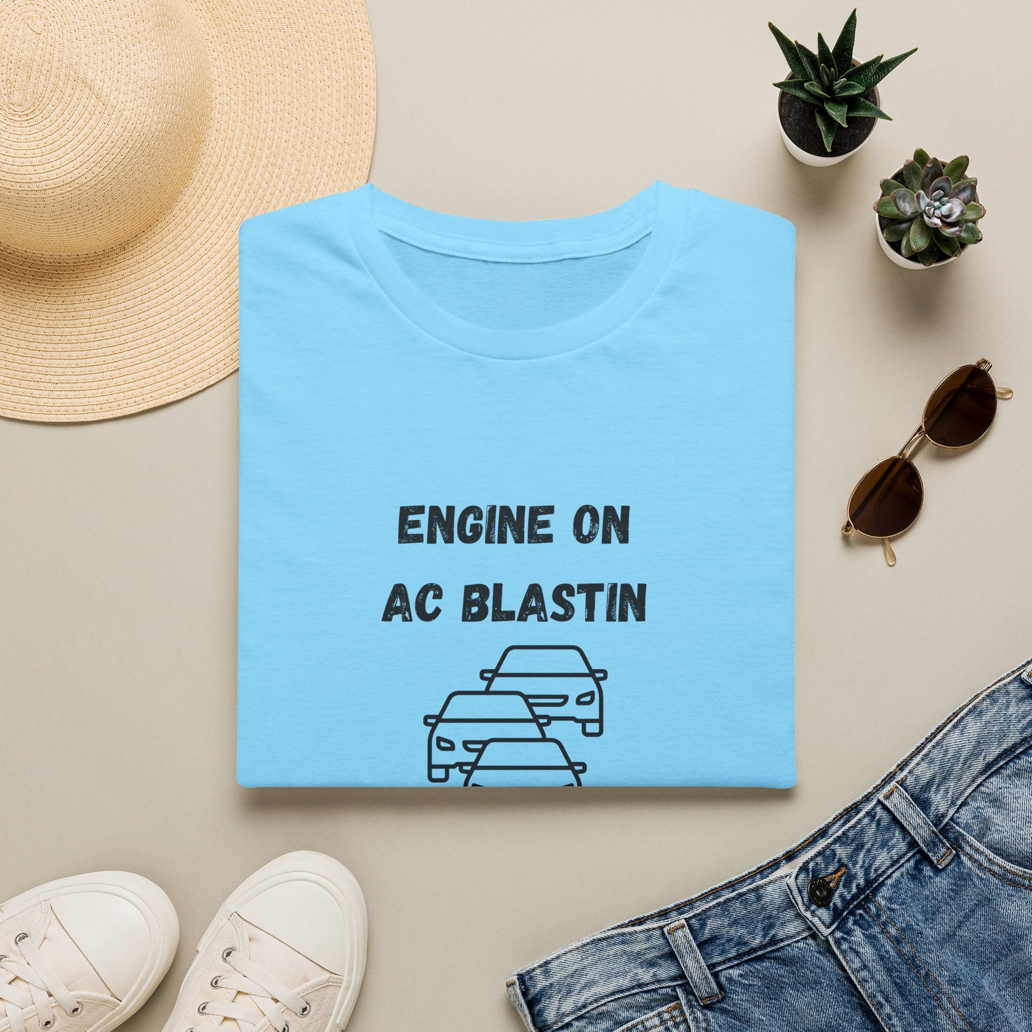 Engine On, AC Blastin, Sanity Hangin by a Thread- Car Rider Line