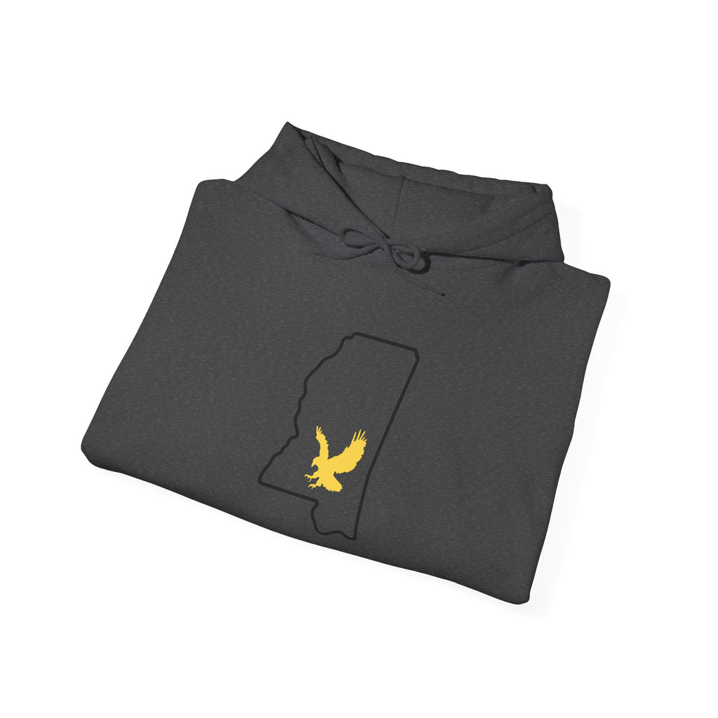 Black & Gold Football Hoodie — College Team Fan Pullover