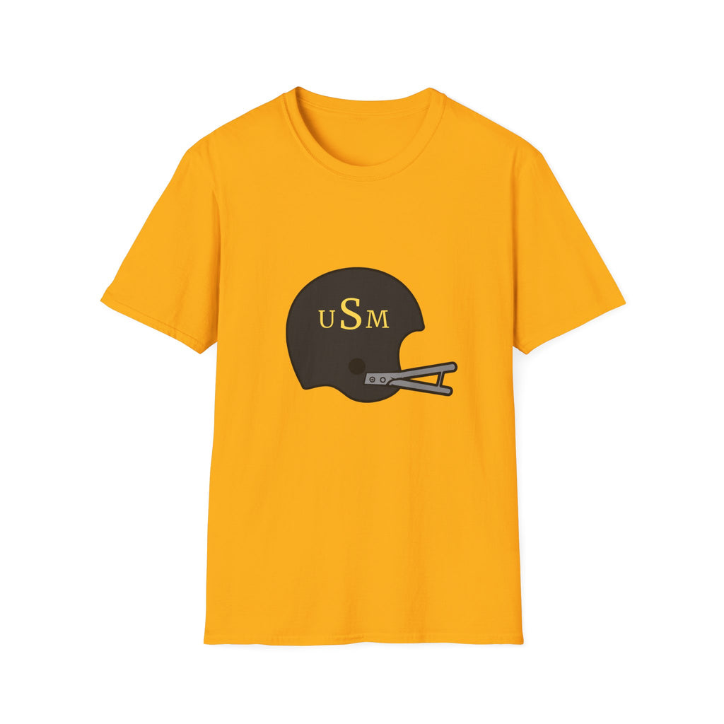 Black & Gold Vintage Helmet T-Shirt