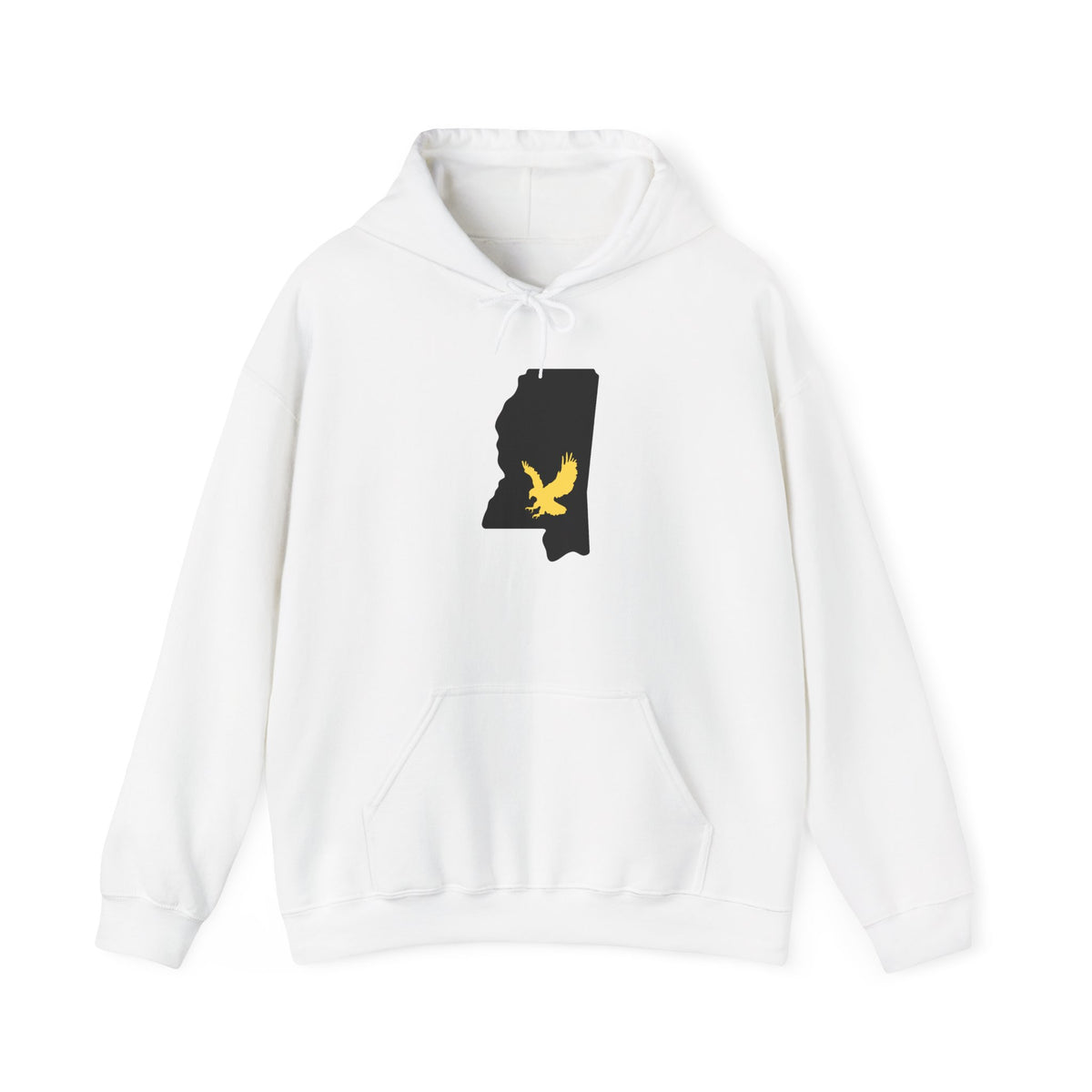 Black & Gold Football Hoodie — College Team Fan Pullover
