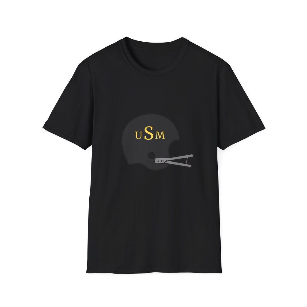Black & Gold Vintage Helmet T-Shirt